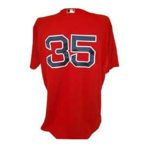  DeMarlo Hale #35 Red Sox 2010 Game Worn Red Cool Base 