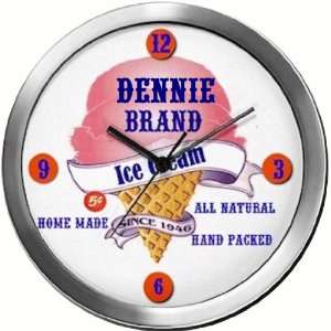  DENNIE 14 Inch Ice Cream Metal Clock Quartz Movement 