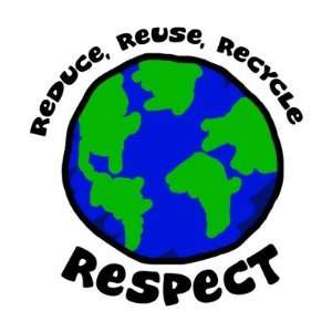  Reduce, Reuse, Recycle, Respect Stickers Arts, Crafts 