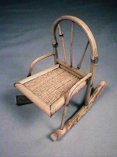 Adirondack style Bamboo Rattan Rocking Chair Rocker  