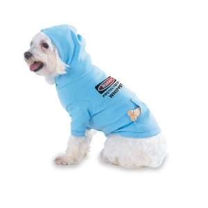  WARNING PROTECTED BY A WHIPPET Hooded (Hoody) T Shirt with 