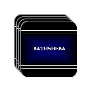  Personal Name Gift   BATHSHEBA Set of 4 Mini Mousepad 