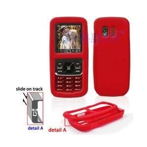  Samsung Rant M540 Red Premium Silicone Skin Case Cover 
