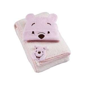    Disney   Pooh Blanket and Beanie Set for Girls 