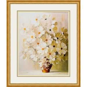  White Bouquet by Rouviere   Framed Artwork