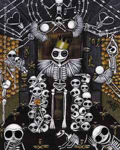 Sticker El Dia de Los Muertos Day of the Dead Skeleton  