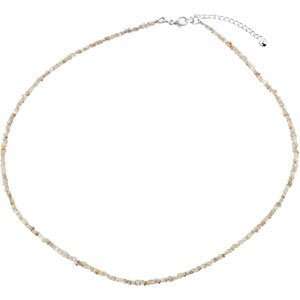   Silver 18 With Clasp Adjustable Natural Rough Diamond Strand Jewelry