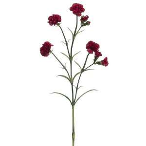  of 12 Artificial Red Carnation Silk Flower Sprays 25