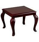 Antique STYLE TRADITIONAL LANE mahogany queen anne side end table 