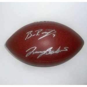  Ben Roethlisberger Autographed Football   & Terry Bradshaw 