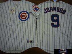 Cubs REED JOHNSON Sewn Baseball JERSEY WHITE P/S  