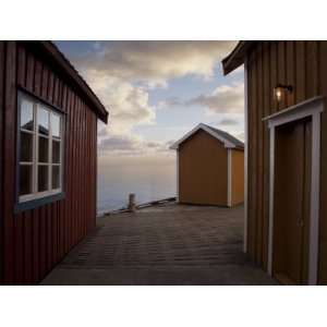  Rorbuer on Jetty, Lofoten Islands, Norway, Scandinavia 