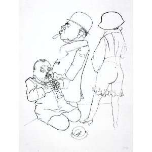   canvas   George Grosz   24 x 32 inches   Detuned flute