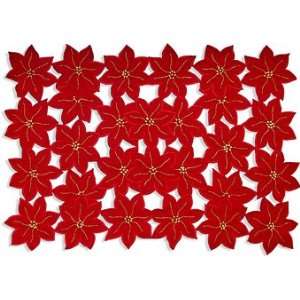  Bess Poinsettia Cutwork Placemat (only 1 left)