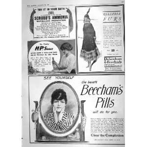  1916 Advertisement Beechams Pills Debenham Freebody H.P 