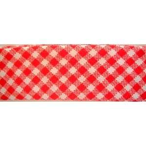  1 Folded Red Gingham Bias Quilt Binding By The Yard Arts 
