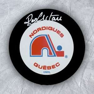  RON HEXTALL Quebec Nordiques SIGNED Hockey PUCK Sports 