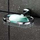 Home Bathroom Soap Basket Dish Holder Accessory Brass Chrome 6706