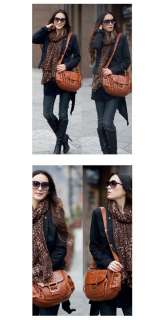 Pink DUDU Brand Italy Womens Genuine Leather Handbag Shoulder Tote 