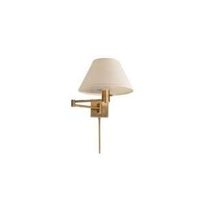  Classic Swing Arm Wall Lamp in Hand Rubbed Antique Brass 