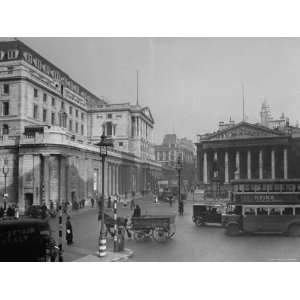 Old Lady of Threadneedle Street, Showing the Bank of London Building 