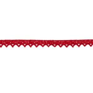  Riley Blake Sew Together 1/4 Crocheted Lace Trim Red 
