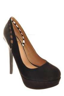   CATALOG C. Stuart Womens Platform High Heels Black Designer Medium 6.5