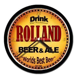  ROLLAND beer and ale cerveza wall clock 