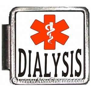  Dialysis Medical Italian Charm Bracelet Jewelry Link 