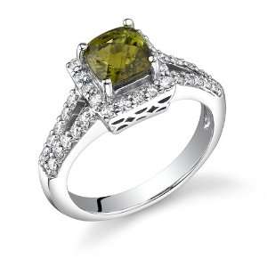   Diamond High Gem Quality Ring in 14 Karat White Gold peora Jewelry