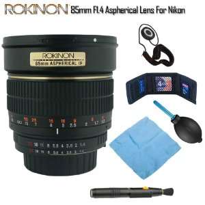  Rokinon ROK85MNIK 85mm F/1.4 Aspeherical Lens for Nikon AI 