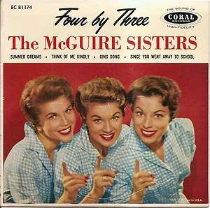 THE MCGUIRE SISTERS DING DONG 50S EP CORAL 81174  