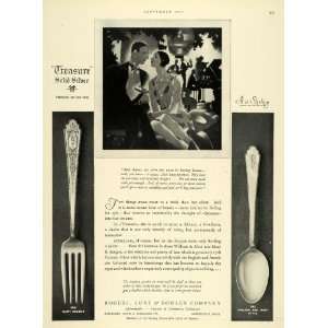  1927 Ad Rogers Lunt Bowlen Sterling Silverware Mary II 