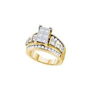   Yellow Gold 1 Ct Diamond Princess Cut Ring Rodeo Jewels Co Jewelry