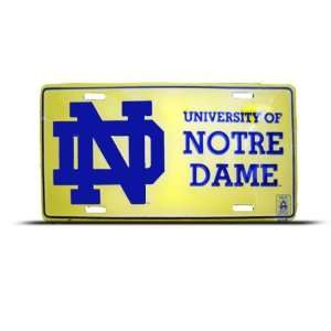  Notre Dame University Metal College License Plate Wall 