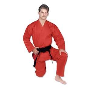  Karate Uniform 100% Cotton Red Hayashi Heavy Weight 