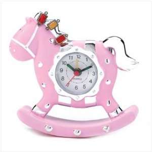  Pink Rocking Horse Clock