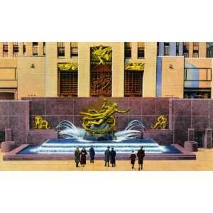  Prometheus Fountain, Rockefeller Center   Fine Art Gicl??e 