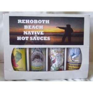  Rehoboth Beach Native Hot Sauces   4 Pack Gift Box 
