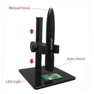 500X USB Digital Portable Mini Fine Auto Focus Microscope w LED&stand 