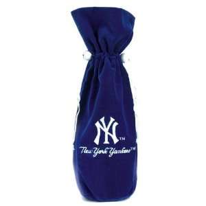 New York Yankees Velvet Wine Gift Bag 