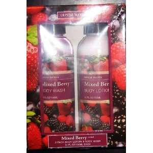  2 Pack Body Set Mixed Berry Body Wash and Body Lotion Kit 