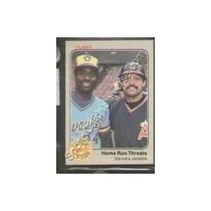 1983 Fleer Regular #640 Reggie Jackson, California Angels Baseball 