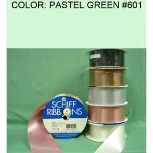   SINGLE FACE SATIN RIBBON Pastel Green #601 2 1/4~USA 