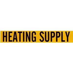   Yellow Color Self Sticking Vinyl Pipe Marker, Legend Heating Supply