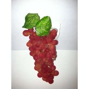  Bunch of Fake Red Rubber Fruit Grapes Shaped Decoration 