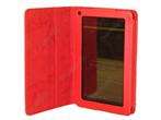 Red PU Leather Folio Hard Case Cover For  Kindle Fire Tablet 