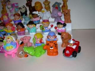 36 Fisher Price Little People, Farm and Zoo Animals, Alphabet, Castle 