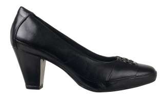 Clarks Womens Shoes Diamond Sadler Black Leather 32404  