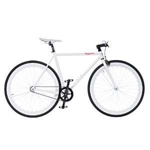 Pure Fix Cycles Romeo Fixed Gear Bike, White with White Wheels  